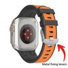 Мягкий резиновый браслет для Apple Watch Ultra 2 Series 9 7 8 6 5 4 3 se Ремешок с узором из углеродного волокна для iWatch 49 мм 45 мм 42 мм 44 мм