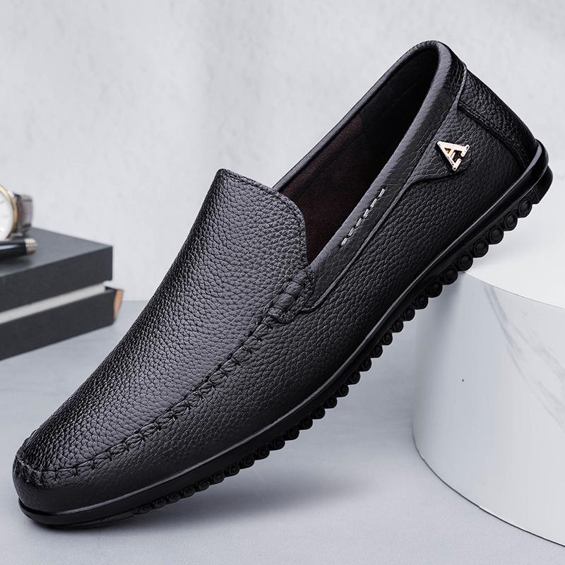 Fashion Leisure Walk Men Casual Shoes Fashion Man Driving Shoes Versatile Leather Men Loafers Summer Moccasins Classic Slip On Men Flats
