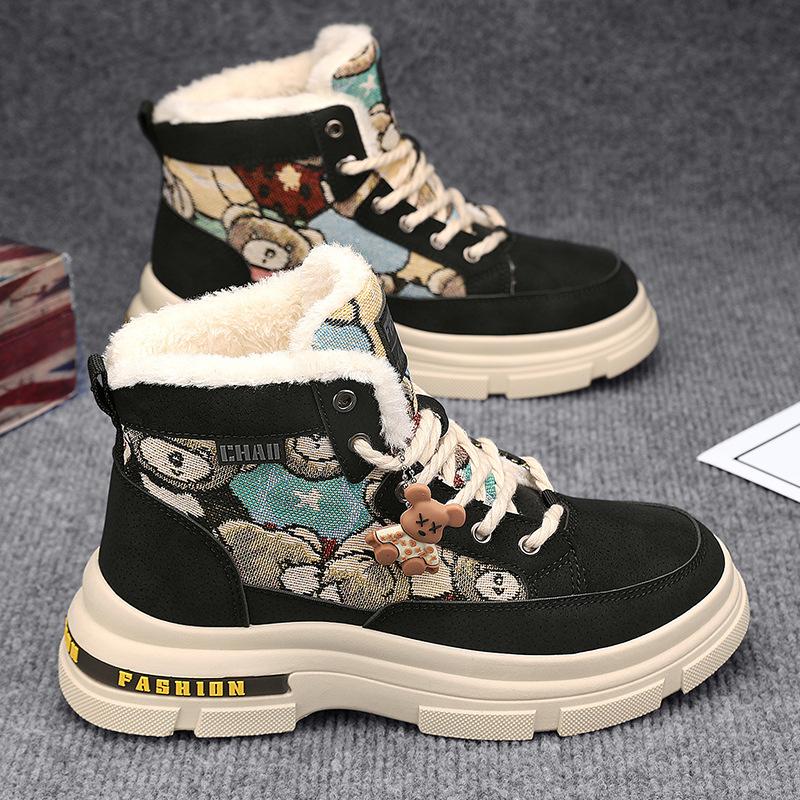 Ботинки мартин зимние новые высокие повседневные в британском стиле локомотивные средней высоты мужские ботинки