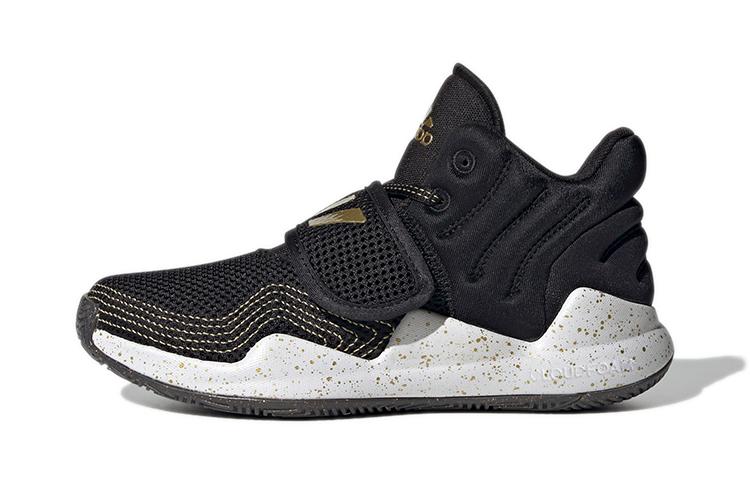 Adidas Deep Threat Abrasion Resistant Low top Children's Basketball Shoes Children Aged 3 7 Years Old GZ0111