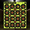 2" Yellow Splatter Adhesive Target Stickers for Shooting Practice
