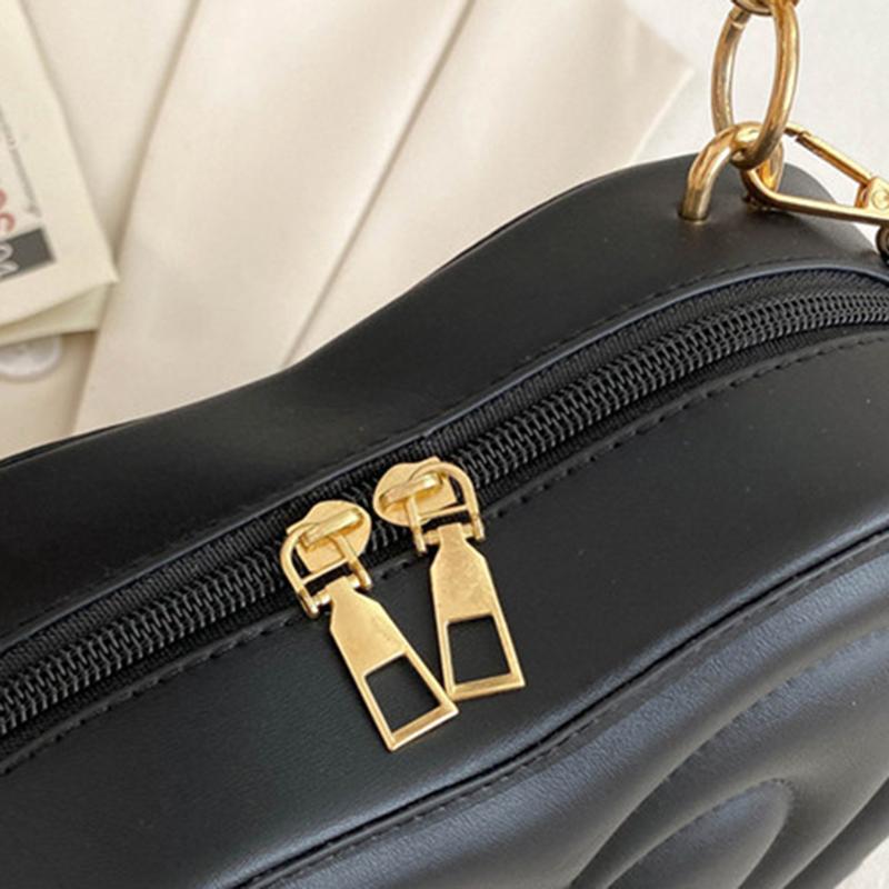 Yogodlns Luxury Quilted Handle Bag For Women PU Leather Shoulder Crossbody Bag Fashion Messenger Handbag