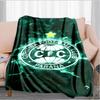 Cori-tiba Football Club Crest Printed Throws Blanket Soft Flannel Blankets for Couch Bed Gifts for Men Women Picnic blanket Christmas gifts