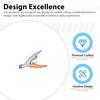 LED Pet Nail Clipper with Light Stainless Steel Blade Slip-Resistant Handle for Cats Dogs Small Animals Grooming Tool