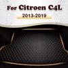 Car Trunk Mat For Citroen C4L 2013 2014 2015 2016 2017 2018  Custom Car Accessories Auto Interior