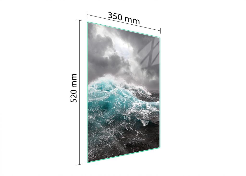 GLASS CUTTING BOARD 35x52 Wave