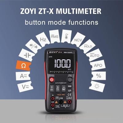 Мультиметр ZOYI ZT-X Высокоточный Автоматический Мультиметр Многофункциональный Электрический Мультиметр