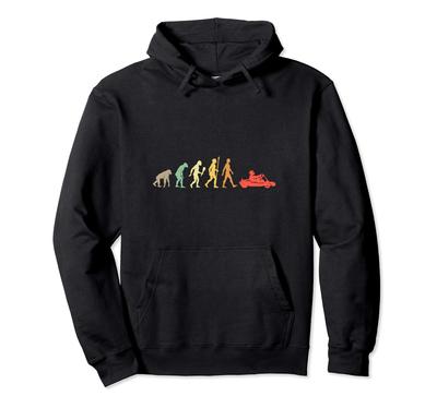 Забавный Go Kart Evolution Present Vintage Go Kart Driver Hoodie