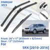 3PCS For Cadillac SRX 2010-2016 26" 17" 13" Front Rear Wiper Blades Windshield Windscreen Window Cutter Accessories 2010 2011 2012 2013 2014 2015 2016