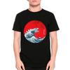 Great Wave Off Kanagawa Godzilla Vintage T-Shirt, Men's and Women's Sizes