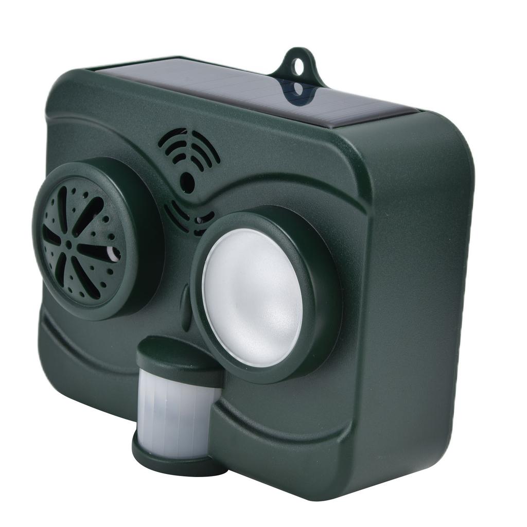 Ультразвуковой отпугиватель животных водонепроницаемый солнечный отпугиватель птиц мигающий свет для сада 3.7 В