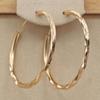 New Hip Hop Accessories Baby Letter Women's Large Ring Earrings Simple Gold Party Gift
