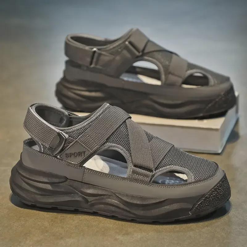 2023 Мужские нескользящие сандалии для отдыха на открытом воздухе на толстой подошве