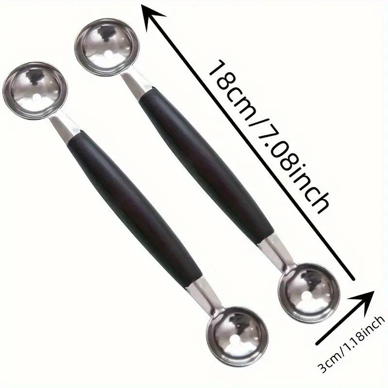 Stainless Steel Double Ended Headed Fruit Icecream Ball Spoon Diameter Melon Baller Fruit Vegetable Tools