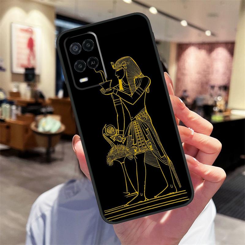 Египет Нефертити Анубис Анх Чехол Для Oppo A78 A98 A79 A18 A38 A58 A40 A60 A80 A16 A76 A96 A15 A74 A94 A54 A17 A77 Чехол