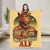 Теплое Мягкое Одеяло Путешествия Офис Alf 90-е ТВ Сериал Постельное Белье Пледы Фланелевое Покрывало Для Гостиной С Принтом Чехол На Диван-кровать