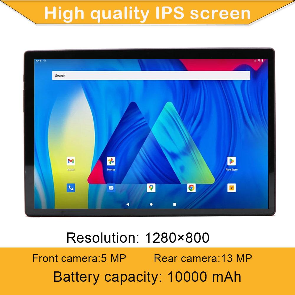 Телефонный звонок 4G, 10,1-дюймовый планшет, 8 ГБ ОЗУ, 256 ГБ ПЗУ, восьмиядерный процессор Google Play, Android 12, две SIM-карты, двойной Wi-Fi, Bluetooth