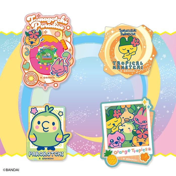 [Bandai] Tamagotchi Die-Cut Sticker Set 4 (Pack of 4) (20 Pieces per Box)