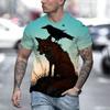 Summer Multi-color Animal 3D Printed Loose Casual Men's Round Neck Short Sleeved T-Shirts Men’s