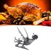 Motorcycle BBQ Rack Stainless Steel Chicken Stand Beer Chicken Roaster Stand for Outdoor Barbecue Camping