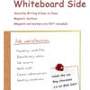 Okydoky Cork Board White Board Combo, Small Size 10.6" x 14.6" Magnetic Dry Erase Board/Bulletin Combination Board, Gold Aluminum Frame, for Home,