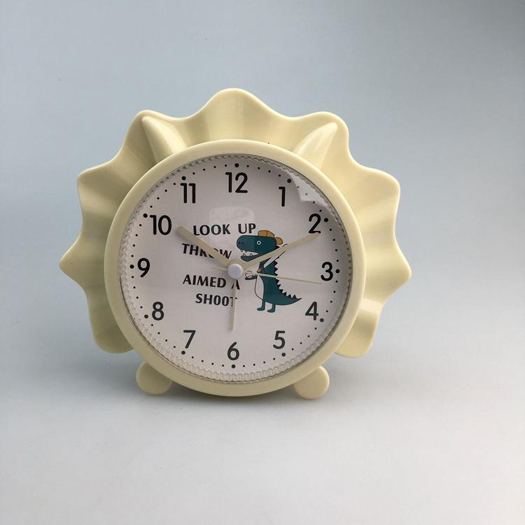 Милый студенческий стиль Е Чжун Прикроватные часы Будильник-динозавр Детские обучающие мультяшные часы A309