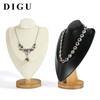 Манекен для украшений из искусственной кожи, подставка для демонстрации ожерелий