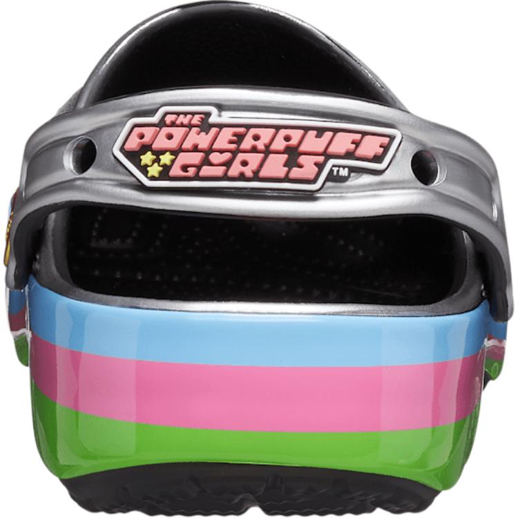 Crocs The Powerpuff Girls X Classic Clog Kids Metallic Silver Kids Sneakers 210264-001