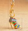 Korean Rhinestone High Heels Keychain: Multiple Colors, Stylish Design