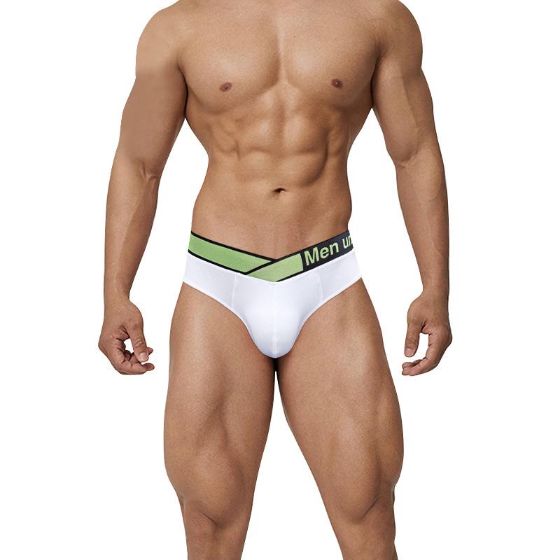 Men's Low-Rise Laser Gradient Briefs - Breathable Modal with U-Convex Pouch and Hip-Lifting Design