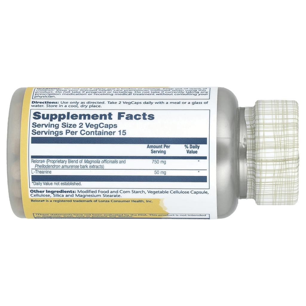 Relora® с Total Calm™, 30 растительных капсул