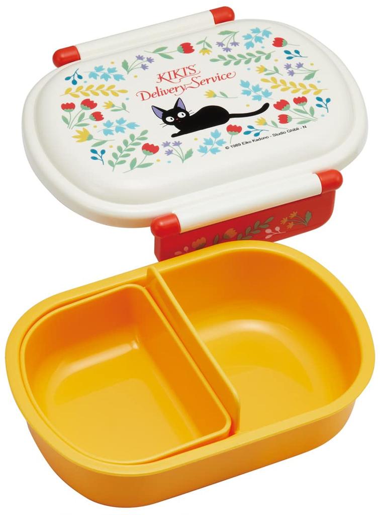 Skater Lunch 1 with Core Dishes Fluffy Kids Antibacterial Made In Ghibli Delivery Jiji Girls QAF2BAAG Children's Box, Tier, 360ml, (Side Container),