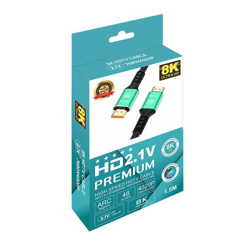 8K HDMI 2.1 Cable for PS5, Computer, TV, Projector, Video Display