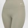 Nike Zenvy Брюки спортивные женские девятиточечные облегающего кроя с высокой посадкой однотонные Светло-армейско-зеленый DQ6016320