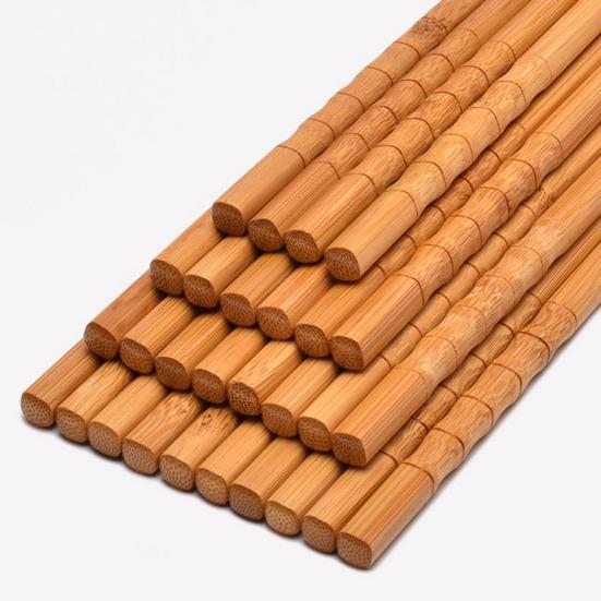 10 Pair Wooden Chopsticks Burr Free Comfortable Grip Reusable Handmade Natural Bamboo Wood Chopsticks Daily
