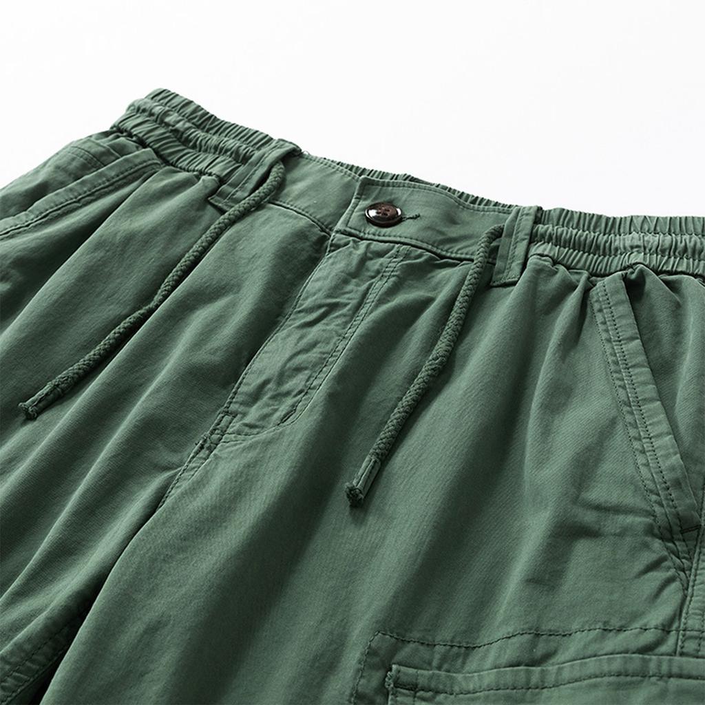 Men's Casual Color Outdoors Pocket Beach Work Trouser Cargo Shorts Pant