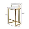 Bar Chair High Stool Iron Home Backrest Bar Stool Bent Board Nordic Light Luxury Simple Bar Chair High Chair