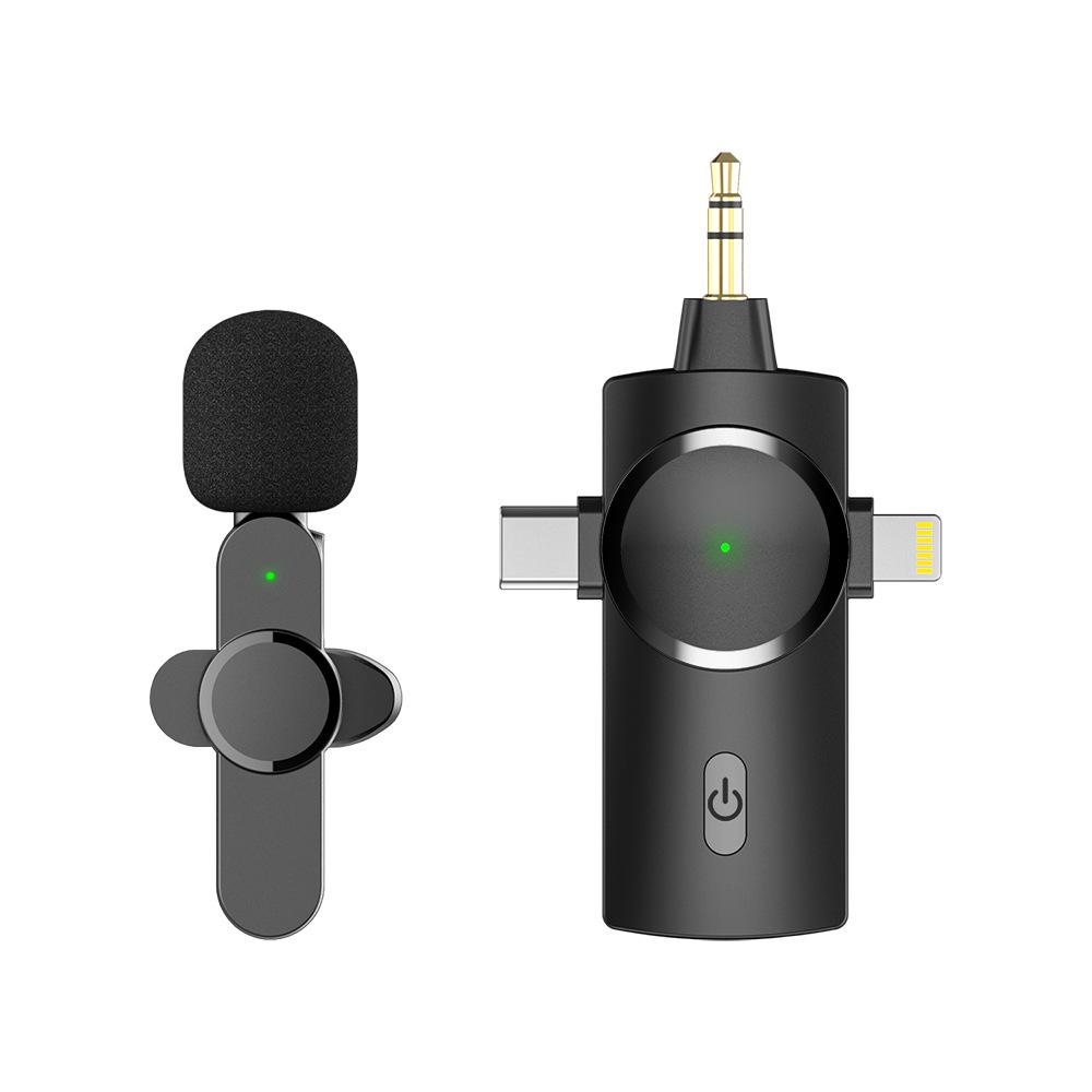 Беспроводной петличный микрофон для мобильных устройств: Шумоподавление, низкая задержка, идеально подходит для прямых трансляций на открытом воздухе