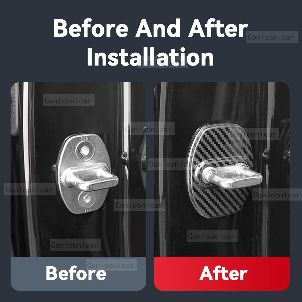 For BYD Leopard 5 2024 2025 Car Door Lock Protection Cover Anti rust Stainless Steel Auto Interior Decoration Accessories