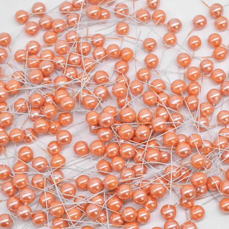 50-300 шт. жемчужные тычинки искусственные цветы маленькие ягоды вишня для свадебной вечеринки подарочная коробка рождественский венок своими руками украшения для дома