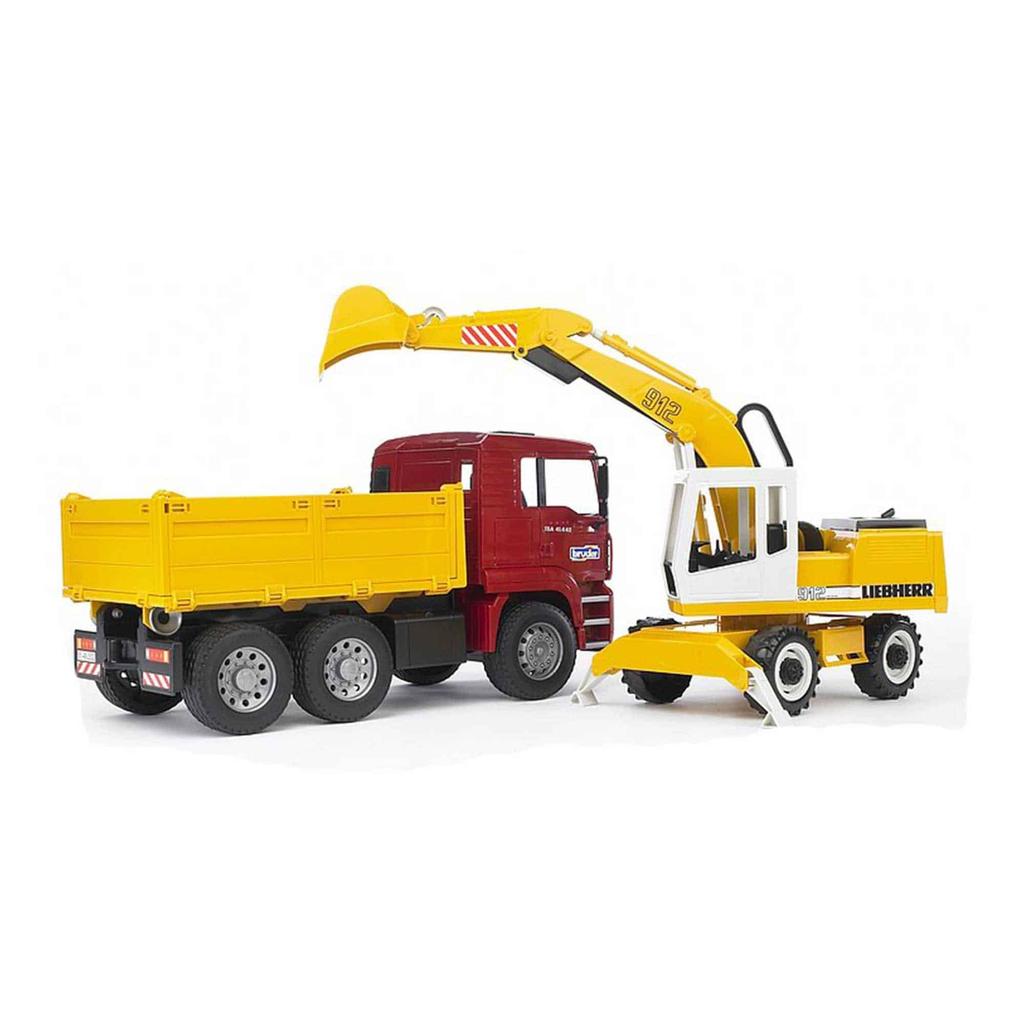 Bruder Грузовик MAN и экскаватор LH BR02751