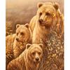 5D Diamond Painting Full Round Drill Animal Yellow Brown Bear Mosaic DIY Diamond Embroidery