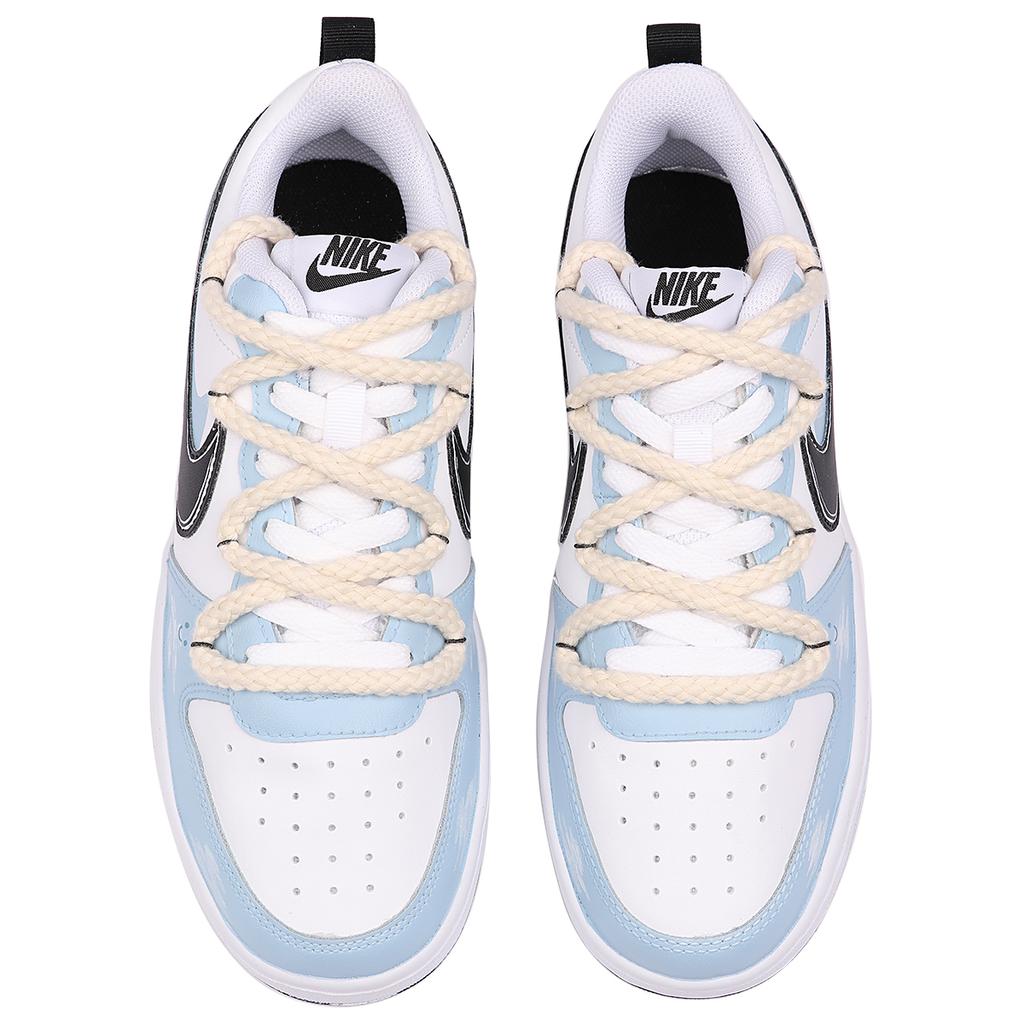 Nike Кроссовки Court Borough Low 2 Низкие Скейтбордические GS Синий Белый BQ5448-104(КомандаТри- )
