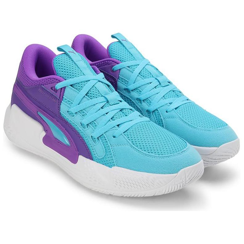 Puma Court Rider Chaos Яркие Аквамариновые Фиолетовые Мерцающие Мужские Кроссовки Синие Белые 379013-06