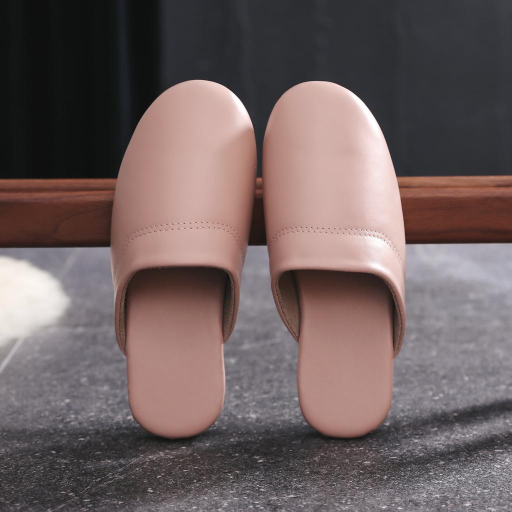 Модные мужские осенние домашние тапочки большого размера, унисекс, из натуральной кожи, удобные комнатные тапочки на плоской подошве