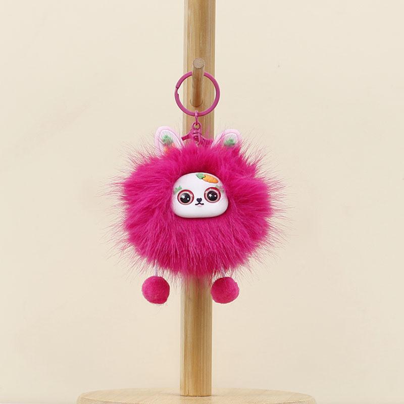 Плюшевый брелок-кролик из коротковорсовой ткани для украшения сумки и подарка для коллекционеров