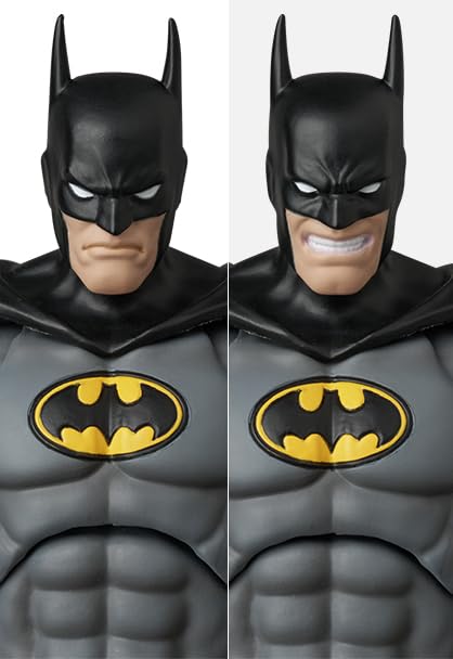 Medicom Toy MAFEX No.270 Knight Crusader Batman Black Ver. Approximately 160mm tall, non-scale, pre-painted action figure.