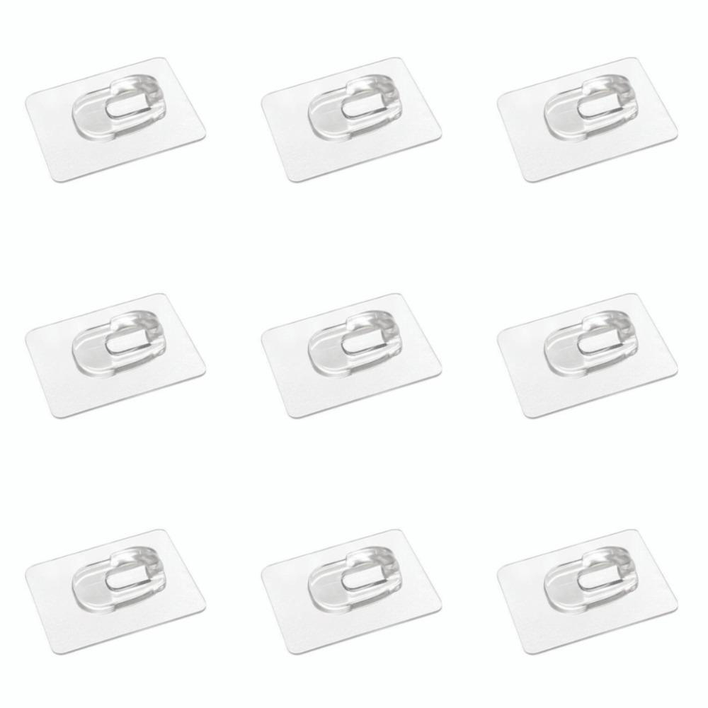 No Traces Mini Strong Hooks Transparent Utility Hooks Invisible Self-Adhesive Hooks  Necklaces