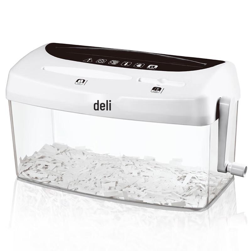 Deli Manual Desktop Paper Shredder CN plug (adapter included)