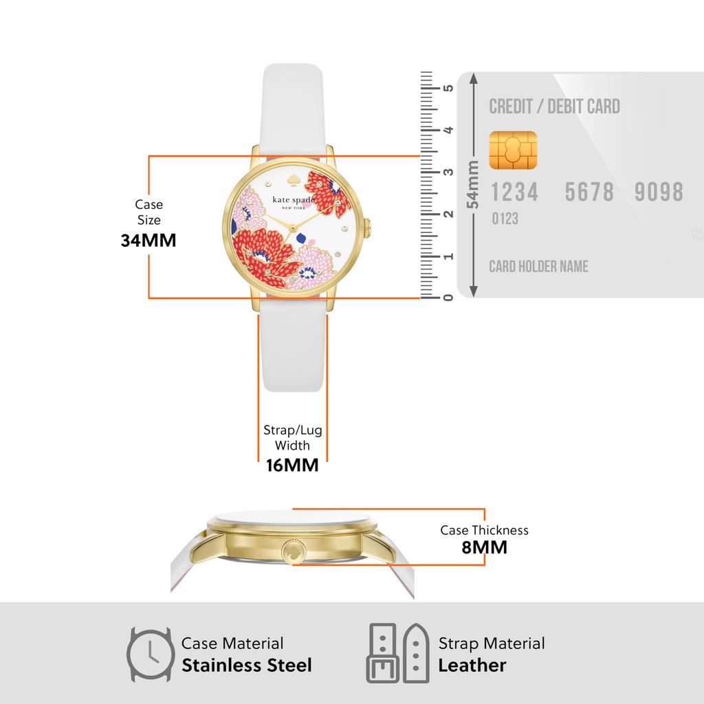 Spade Новые часы METRO KSW1826 Белые [Kate York] Женские